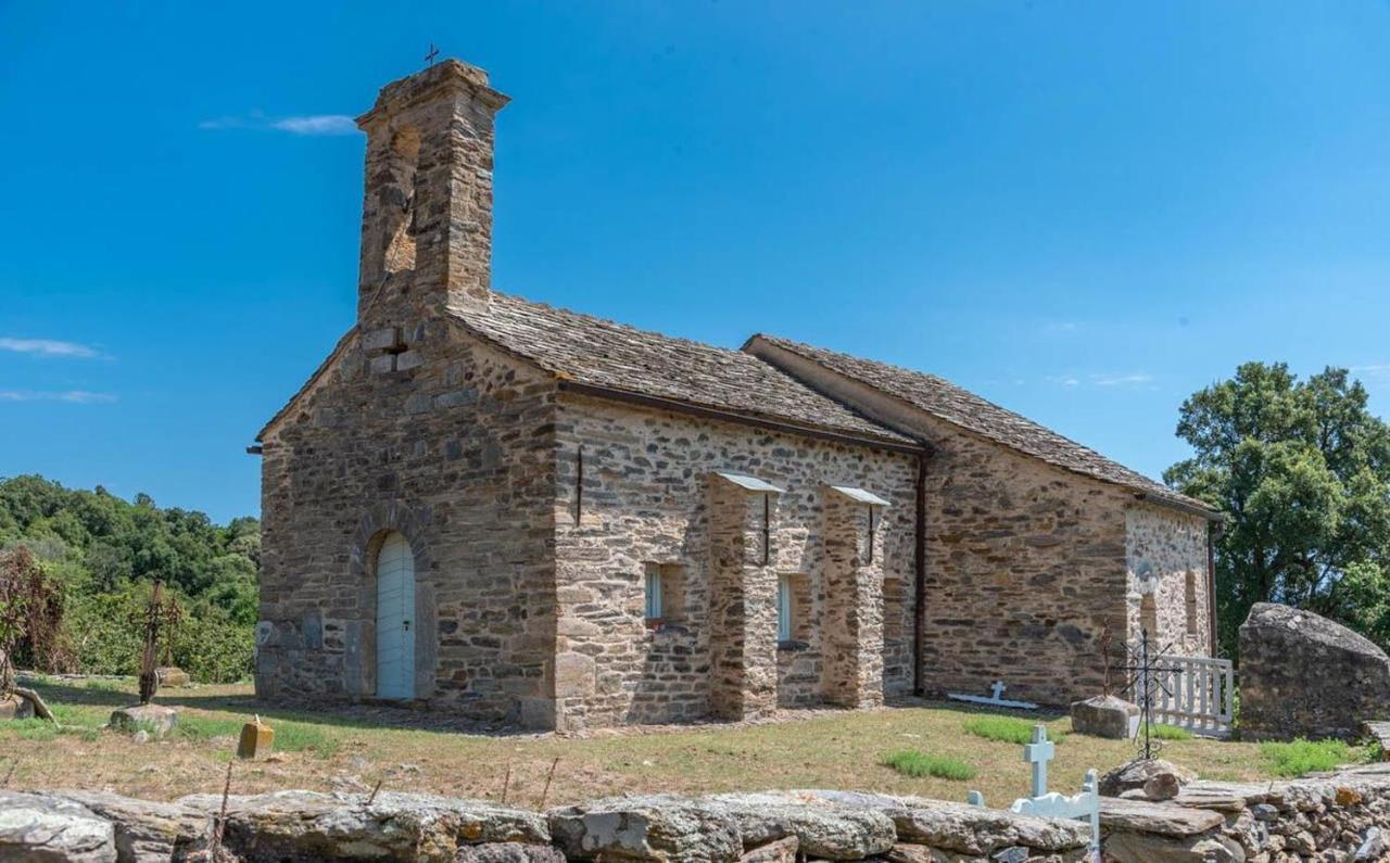 Appartement A Caserella entièrement rénové avec terrasse et vue panoramique sur mer Valle-di-Campoloro Esterno foto