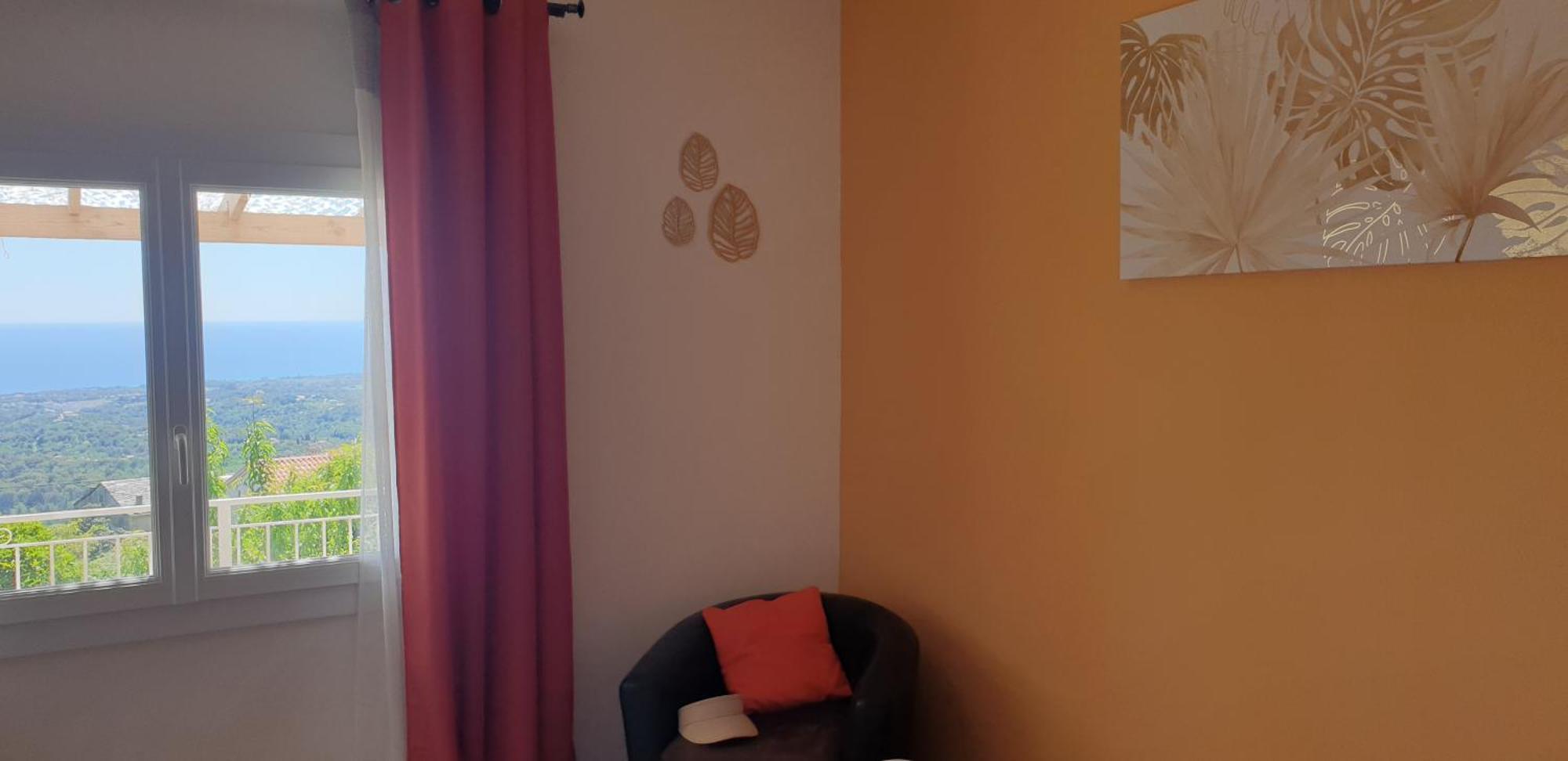 Appartement A Caserella entièrement rénové avec terrasse et vue panoramique sur mer Valle-di-Campoloro Esterno foto